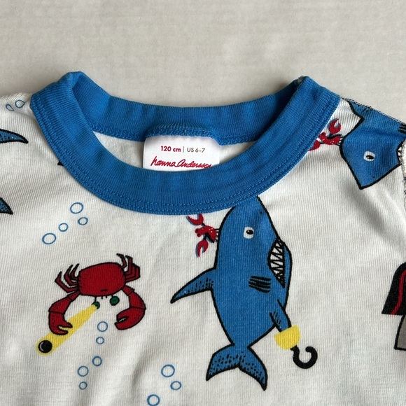 Hanna Andersson Print Short John Pajama set GUC - Picture 3 of 7